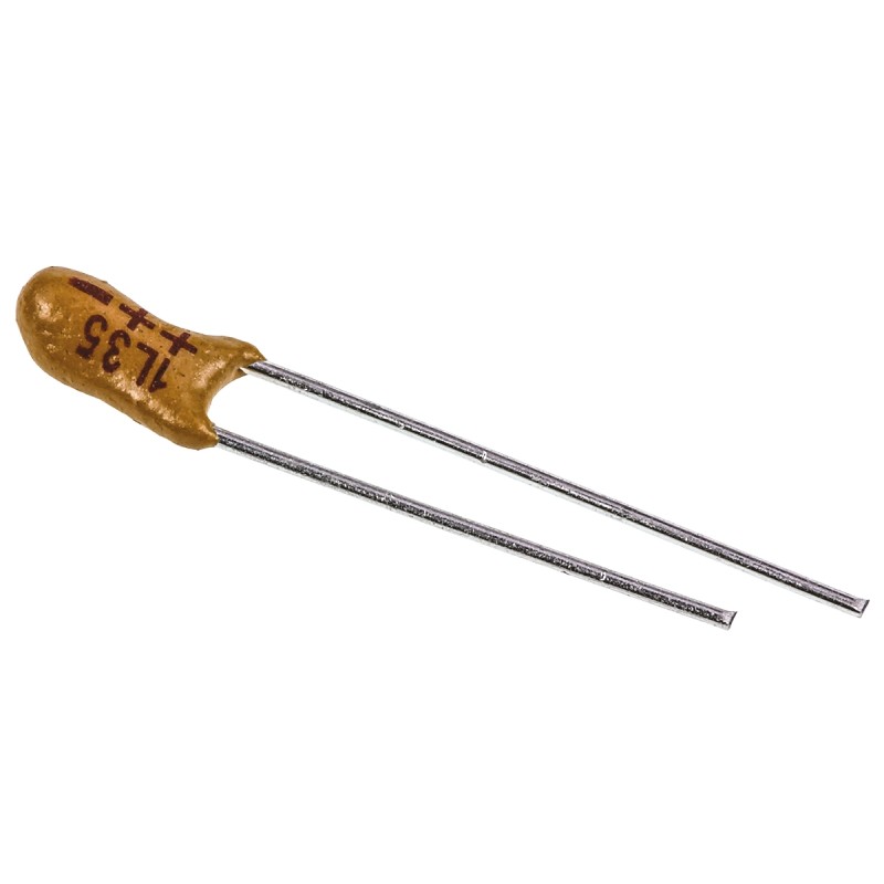 25 pcs - Vishay 1μF MnO2 Tantalum Capacitor 35V dc, 489D Series