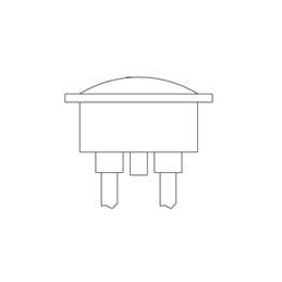 1 pcs : 2622K5 - Panel Mount Indicator Lamps GREEN DIFFUSED