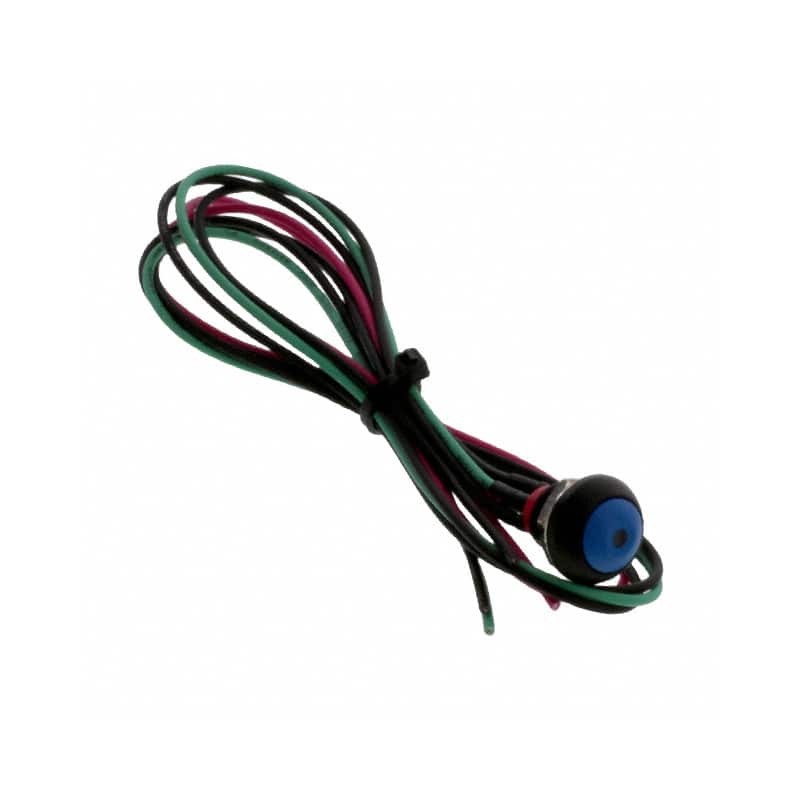 1 pcs - TE Connectivity PB6 Series Illuminated Push Button Switch, (On)-Off, Panel Mount, SPST - NO, White LED, 50 V dc, 125V