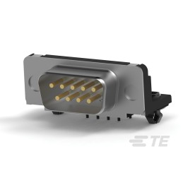 5 pcs - TE Connectivity 9 Way Right Angle Through Hole D-sub Connector Plug, 2.74mm Pitch