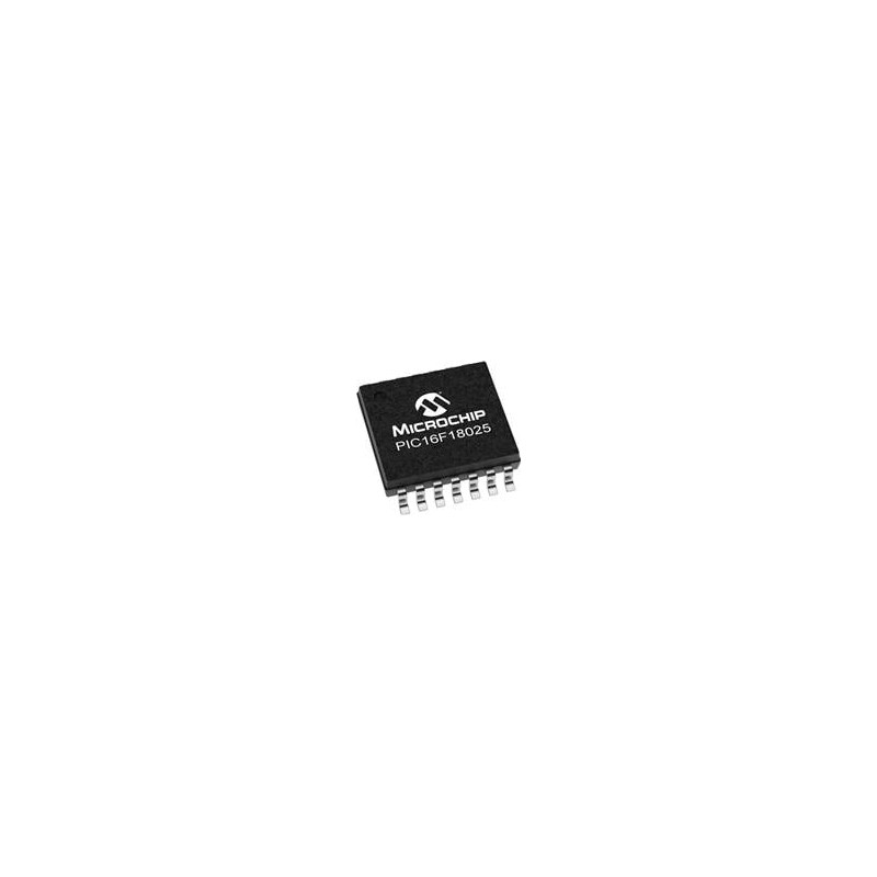 10 pcs : PIC16F18025T-I/ST - 8-bit Microcontrollers - MCU 14KB Flash, 128EE, 1KB RAM, 10b ADC, PWM, CCP, HLT, WDT, PPS, EUSART, 