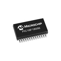 10 pcs : PIC16F18056T-I/SS - 8-bit Microcontrollers - MCU 28KB Flash, 256EE, 2KB RAM, 10b ADC, PWM, CCP, HLT, WDT, PPS, EUSART, 