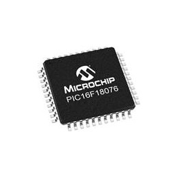 10 pcs : PIC16F18076T-I/PT - 8-bit Microcontrollers - MCU 28KB Flash, 256EE, 2KB RAM, 10b ADC, PWM, CCP, HLT, WDT, PPS, EUSART, 