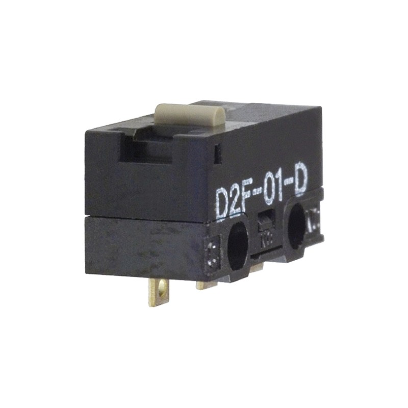 5 pcs - Omron Pin Plunger Micro Switch, Solder Terminal, 3 A @ 125 V ac, SPDT, IP40