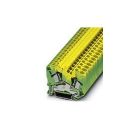 1 pcs : 3038147 - DIN Rail Terminal Blocks STS 6-PE ANGLED GRND TERM BK