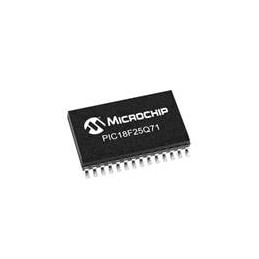 10 pcs : PIC18F25Q71T-I/SO - 8-bit Microcontrollers - MCU 32KB Flash, 2KB RAM, 2x OPA, 12-bit differential ADCC with computation