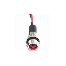 1 pcs : FL1M-12CW-1-R2V - LED Panel Mount Indicators LED RED 12MM NUT 2VAC/DC