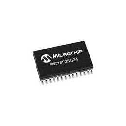 10 pcs : PIC18F26Q24T-I/SO - 8-bit Microcontrollers - MCU 64KB Flash, 4KB RAM, 512bytes EEPROM, MVIO, 10b ADC2, 8b DAC, ACP, Com