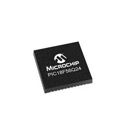 10 pcs : PIC18F56Q24T-I/6LX - 8-bit Microcontrollers - MCU 64KB Flash, 4KB RAM, 512bytes EEPROM, MVIO, 10b ADC2, 8b DAC, ACP, Co