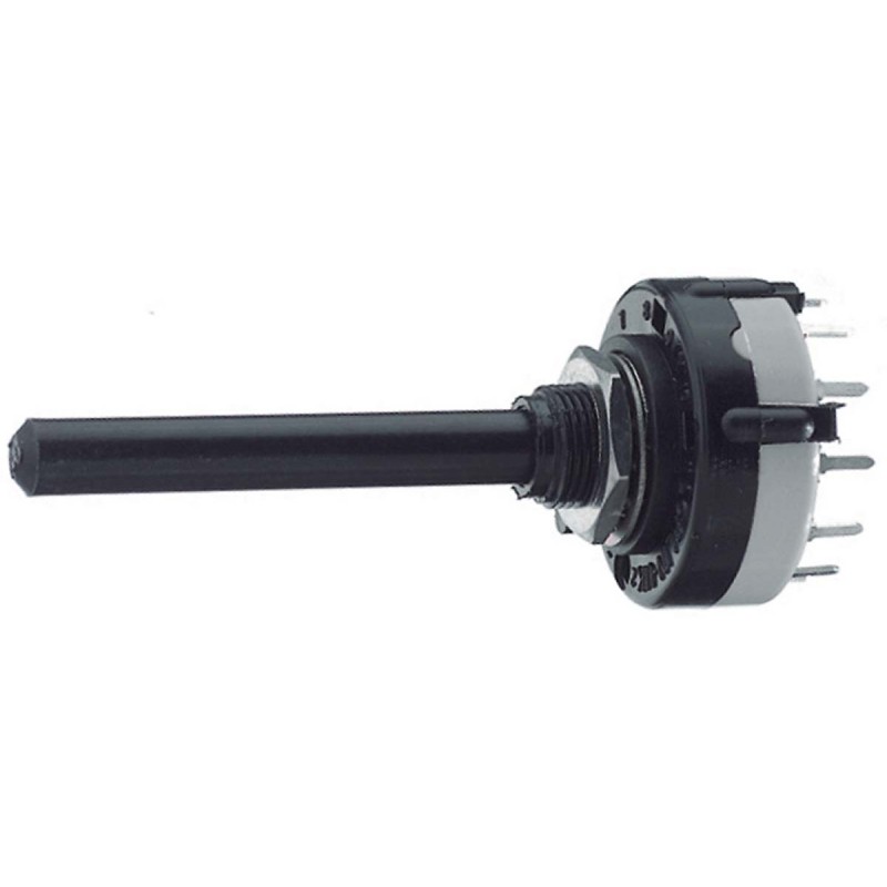 5 pcs - Lorlin, 12 Position SPST Rotary Switch, 150 mA, Solder