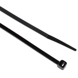 1 Bag of 100 - RS PRO Cable Tie, 292mm x 3.6 mm, Black Nylon, Pk-100