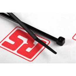 1 Bag of 100 - RS PRO Cable Tie, 292mm x 3.6 mm, Black Nylon, Pk-100