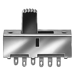 5 pcs - KNITTER-SWITCH PCB Slide Switch DPST On-On-On 300 mA @ 30 V dc Slide