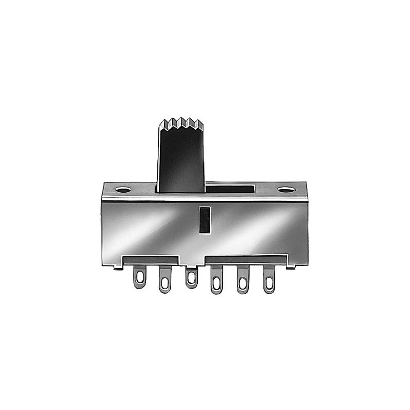 5 pcs - KNITTER-SWITCH PCB Slide Switch DPST On-On-On 300 mA @ 30 V dc Slide