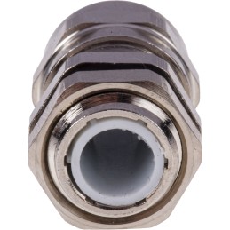 5 pcs - RS PRO Metallic Nickel Plated Brass Cable Gland, M12 Thread, 3mm Min, 6.5mm Max, IP68