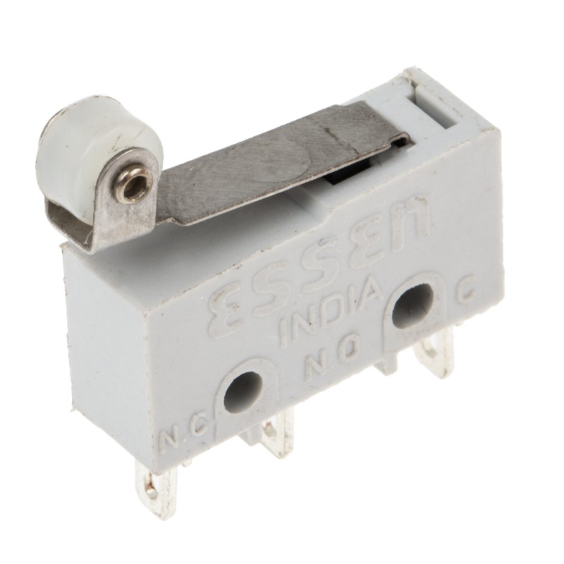 5 pcs - RS PRO Roller Lever Subminiature Micro Switch, Solder Terminal, 2 A @ 250 V ac, SPST, IP40