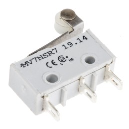 5 pcs - RS PRO Roller Lever Subminiature Micro Switch, Solder Terminal, 2 A @ 250 V ac, SPST, IP40