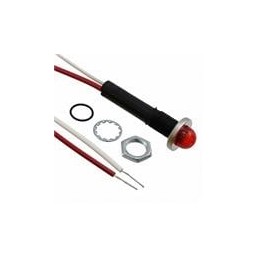 1 pcs : 6091M1-12V - LED Panel Mount Indicators RED DIFFUSED 3/8' MOUNTING HOLE