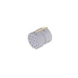 1 pcs : 09151123121 - Circular Metric Connectors Han M23 Signal, 12pin (with PE) Female Crimp Insert (for 12 1mm contacts)