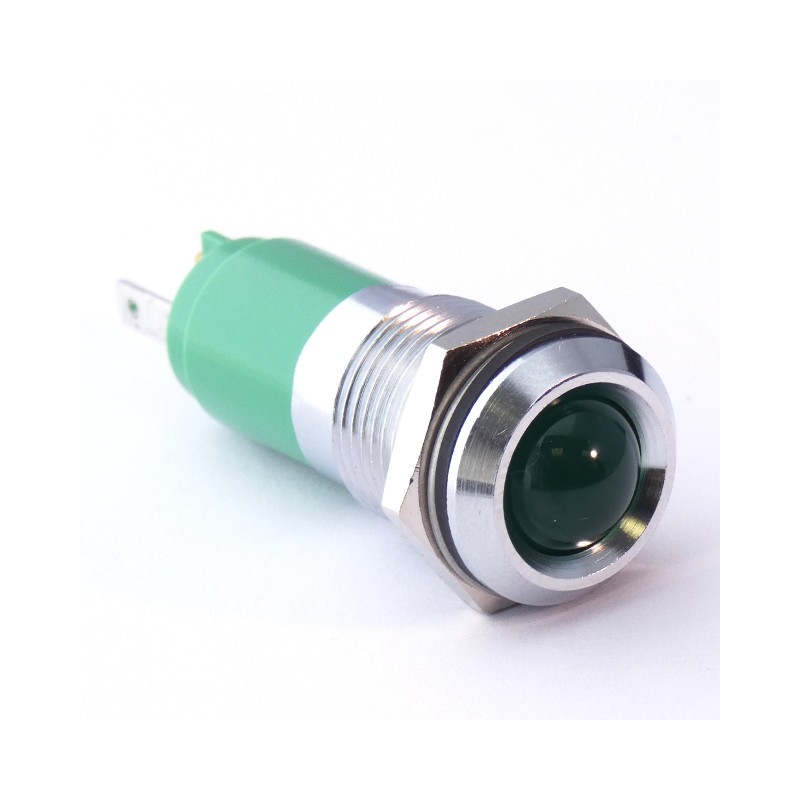 1 pcs - CML Innovative Technologies Panel Mount Indicator, 14mm Mounting Hole Size, Solder Tab Termination, IP67