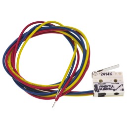 50 pcs - Saia-Burgess Short Lever Micro Switch, Pre-wired Terminal, 3 A @ 250 V ac, SPDT, IP67