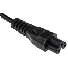1 pcs - RS PRO IEC C5 Socket to Type G UK Plug Power Cord, 2m