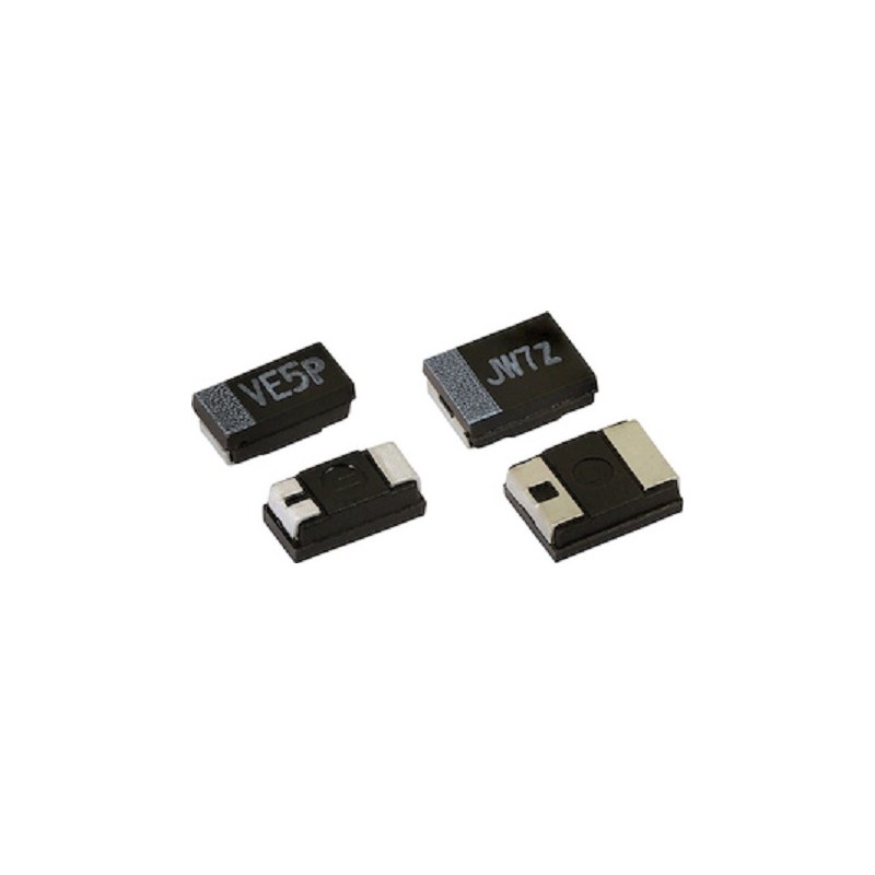 25 pcs - Vishay 220nF Tantalum Capacitor 35V dc, TMCU Series