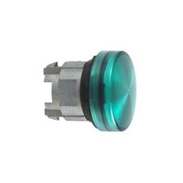 1 pcs : ZB4BV033S - Industrial Panel Mount Indicators / Switch Indicators 22MM GREEN LED PILOT LIGHT, FRESNEL LENS