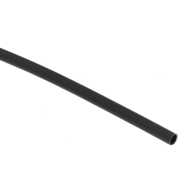 1 Bag of 20 - RS PRO Heat Shrink Tubing, Black 2.4mm Sleeve Dia. x 300mm Length 2:1 Ratio