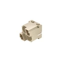 1 pcs : 09140023004 - Heavy Duty Power Connectors Han Quintax/Coax module Male