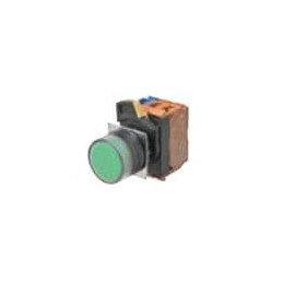 1 pcs : A22NN-BGM-NGA-G100-NN - Pushbutton Switches Assm, FG, Plas Bzl, Green, 1NO