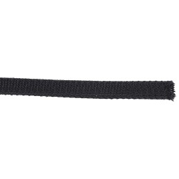 1 Bag of 3 M - RS PRO Braided PET Black Cable Sleeve, 4mm Diameter, 3m Length