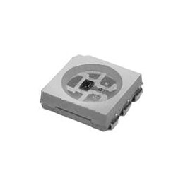 10 pcs : IN-PC55TBTRGB - Standard LEDs - SMD Top View / PLCC / 5.0x5.0x1.6 / 6-pin / Tricolor with Clock IC