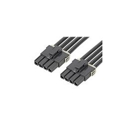 1 pcs : 216400-1042 - Rectangular Cable Assemblies Mega-Fit SR R-R 4Ckt 300mm Cable