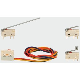 50 pcs - Saia-Burgess Roller Lever Micro Switch, Pre-wired Terminal, 3 A @ 250 V ac, SPDT, IP67