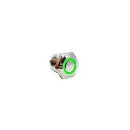 1 pcs : PV6F240NN-331 - Pushbutton Switches ANTI-VANDAL, 2A 48VDC, SPST Off-(On), Panel Mount, Front Solder
