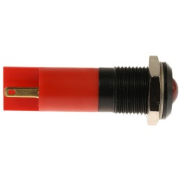 1 pcs - RS PRO Red Panel Mount Indicator, 240V ac, 14.5mm Mounting Hole Size, Solder Tab Termination, IP40