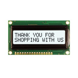 1 pcs - NEWHAVEN DISPLAY INTERNATIONAL NHD-0216HZ-FSW-FBW-33V3C NHD LCD LCD Display, White on White, 2 Rows by 16 Characters,