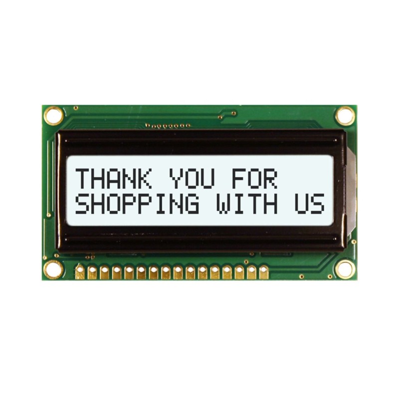 1 pcs - NEWHAVEN DISPLAY INTERNATIONAL NHD-0216HZ-FSW-FBW-33V3C NHD LCD LCD Display, White on White, 2 Rows by 16 Characters,