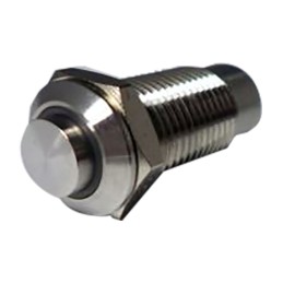 1 pcs - RS PRO Illuminated Push Button Switch, Latching, Panel Mount, 12mm Cutout, SPST, Blue LED, 220V ac/dc, IP40