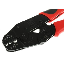 1 pcs - RS PRO Hand Ratcheting Crimp Tool for Tubular Cable Lugs, 4 - 10mm² Wire