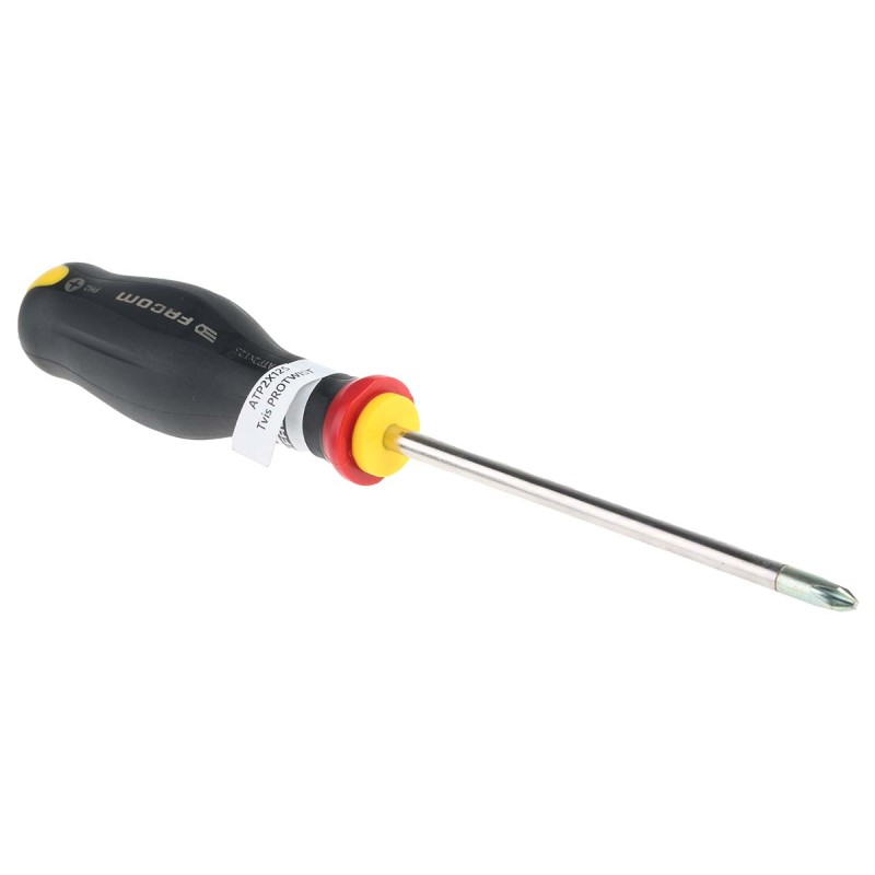 1 pcs - Facom Phillips Screwdriver, PH2 Tip, 125 mm Blade, 245 mm Overall