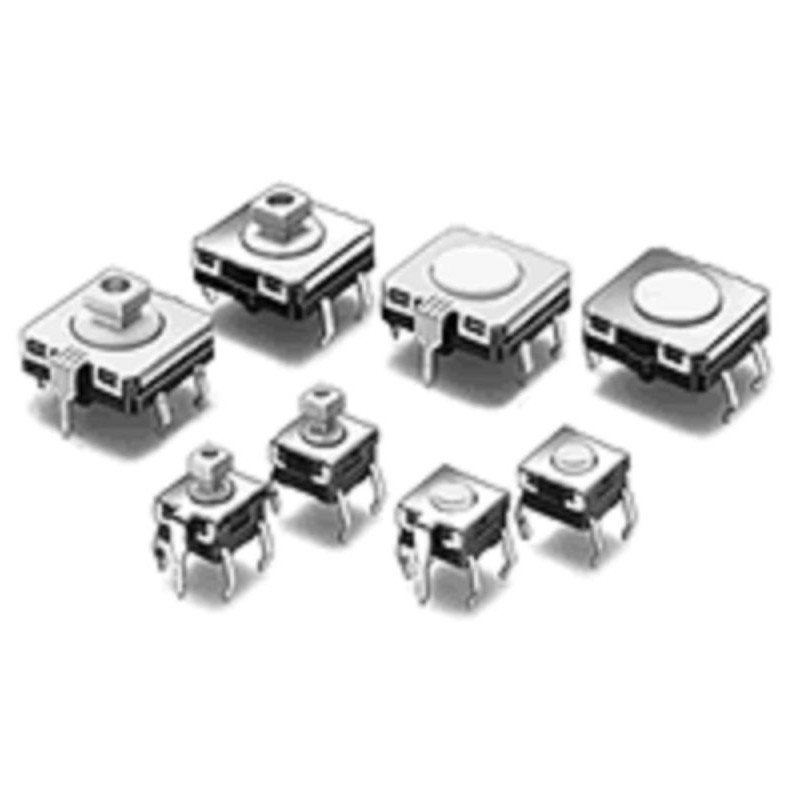 500 pcs - IP40 Plunger for Cap Tactile Switch, SPST 0.05A @24V dc VA Through Hole