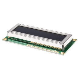 1 pcs - Displaytech 162C-GC-BC-3LP Alphanumeric LCD Display, White on Black, 2 Rows by 16 Characters, Transflective