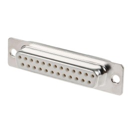 5 pcs - RS PRO 25 Way Panel Mount D-sub Connector Socket, 2.77mm Pitch