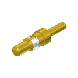 5 pcs - CONEC size 3.6mm Male Crimp D-Sub Connector Power Contact, Gold Flash over Nickel Power, 20 - 16 AWG