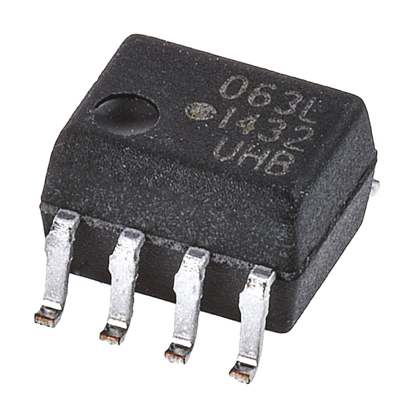 1 pcs - Broadcom, HCPL-063L-000E DC Input Transistor Output Dual Optocoupler, Surface Mount, 8-Pin SOIC