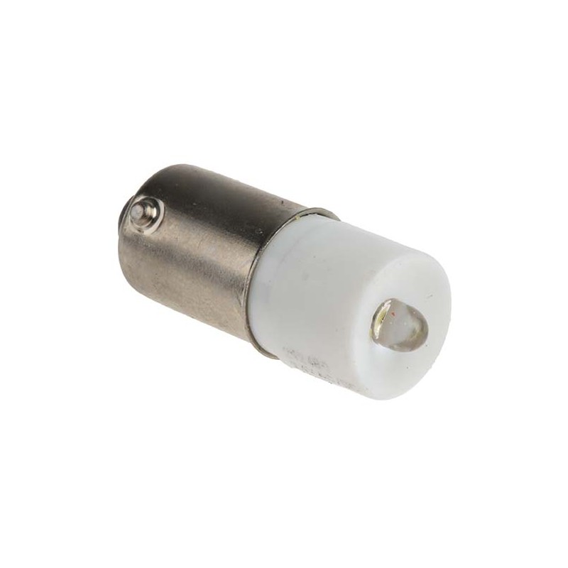 1 pcs - RS PRO White LED Indicator Lamp, 24V ac/dc, BA9s Base, 10mm Diameter, 2070mcd