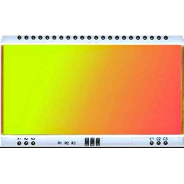 1 pcs - Display Visions Yellow-Green, Red Display Backlight, LED 66 x 40mm