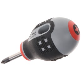 1 pcs - Bahco Phillips Stubby Screwdriver, PH1 Tip, 25 mm Blade, 83 mm Overall